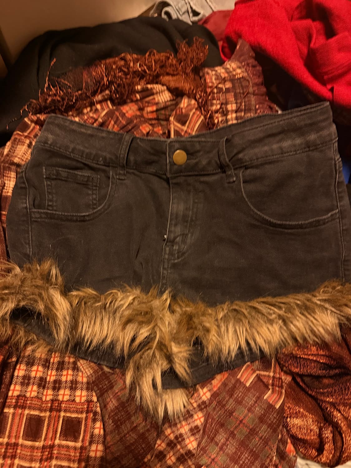 갸루 퍼 반바지 상품이미지1