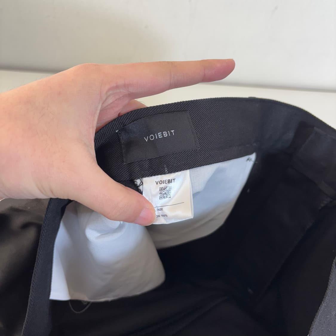 L 브아빗 블랙 하이웨스트 벌룬핏 핀턱 치노팬츠 상품이미지5