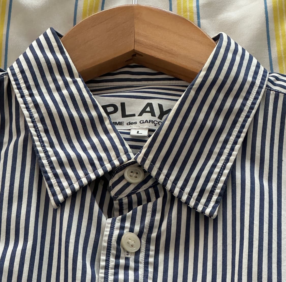 꼼데가르송 스트라이프 셔츠 L 상품이미지7