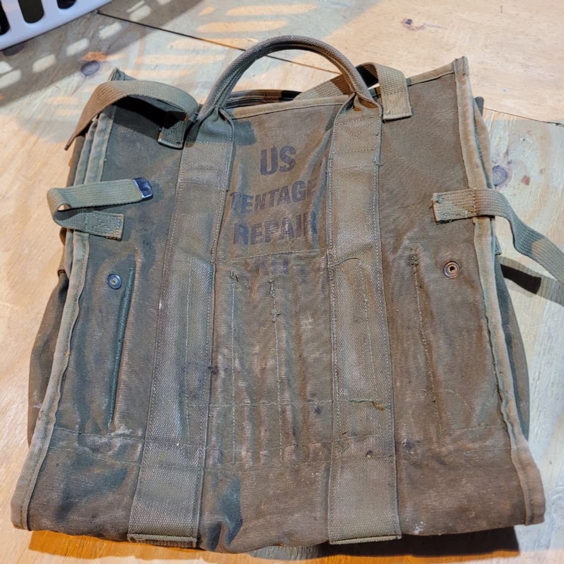 미 캔버스 텐트 수선 백 상품이미지1