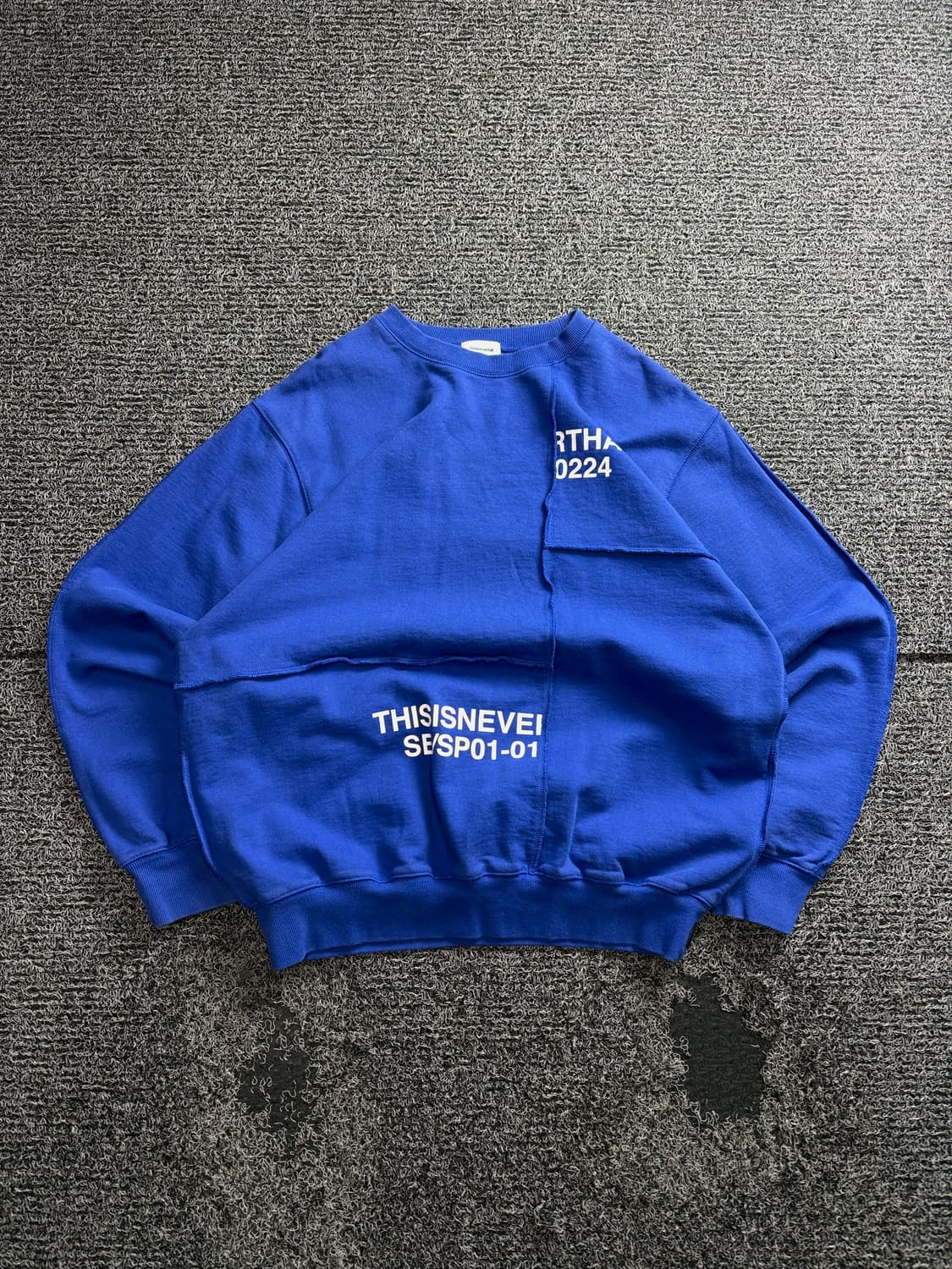 디스이즈네버댓 CP패널 크루넥 로열 컬러 맨투맨 3251 상품이미지2