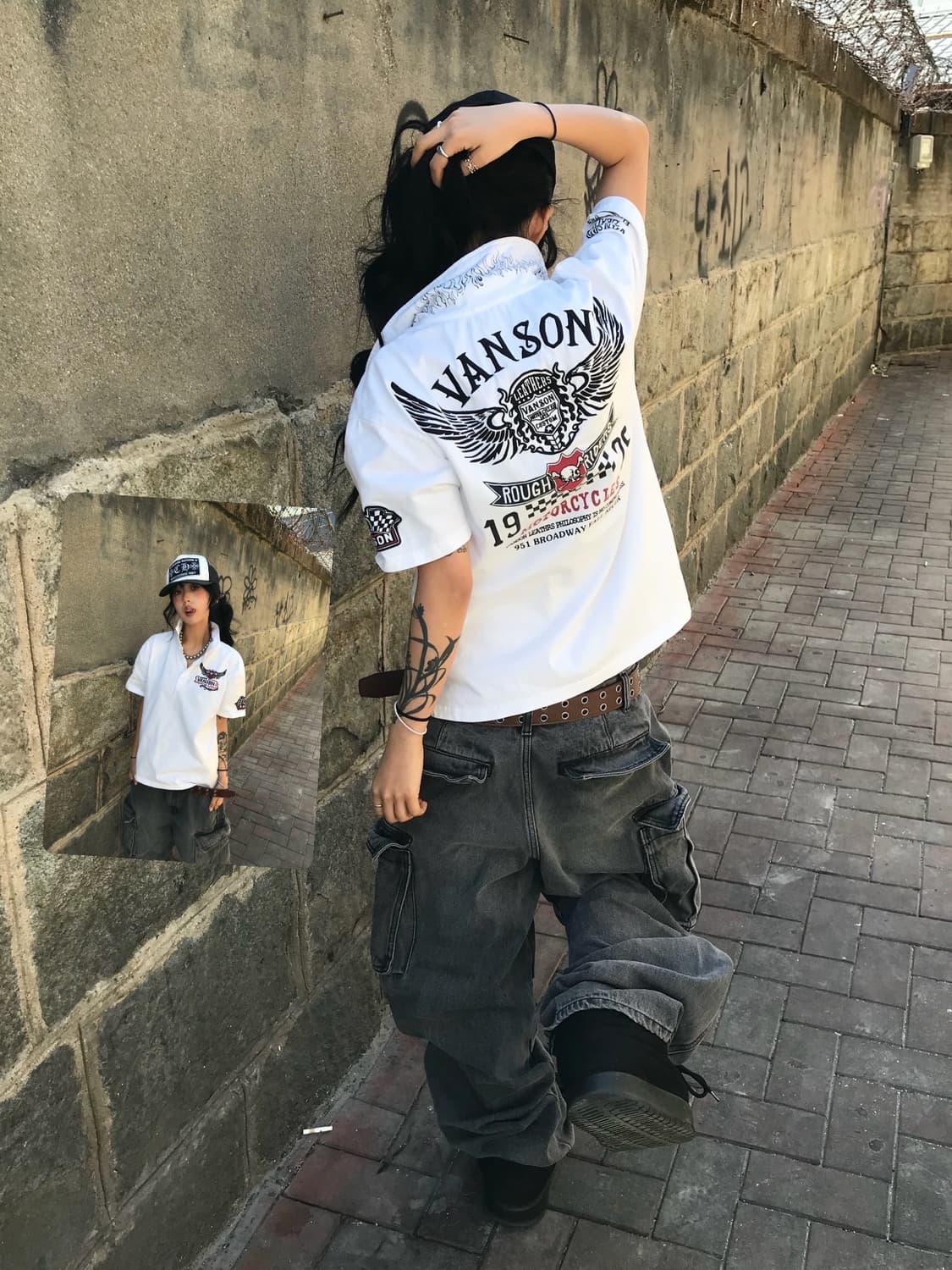 Vanson Embroidery PK T-shirt 상품이미지1