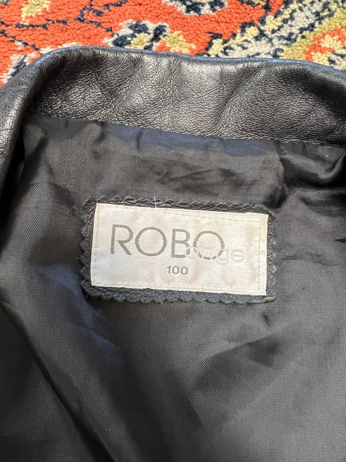 [100] Robo 램스킨 레더 싱글 블레이저 가죽자켓 블랙 상품이미지4