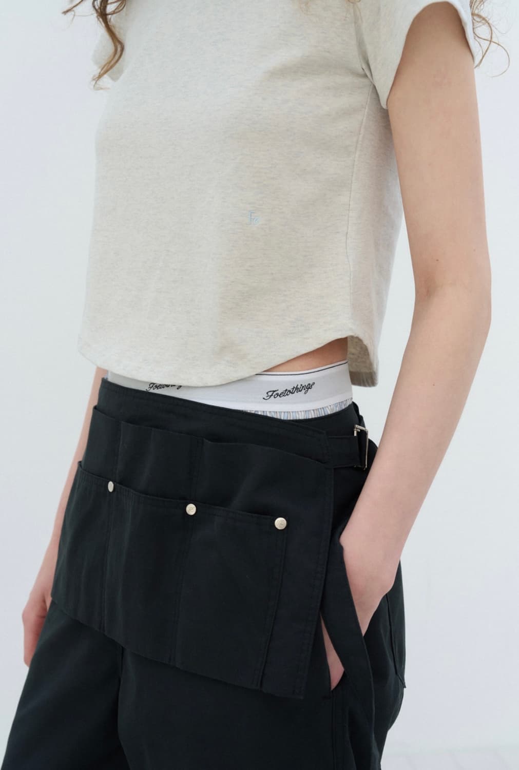포에토 셀프 워크팬츠 세트  / black (L size) 상품이미지3
