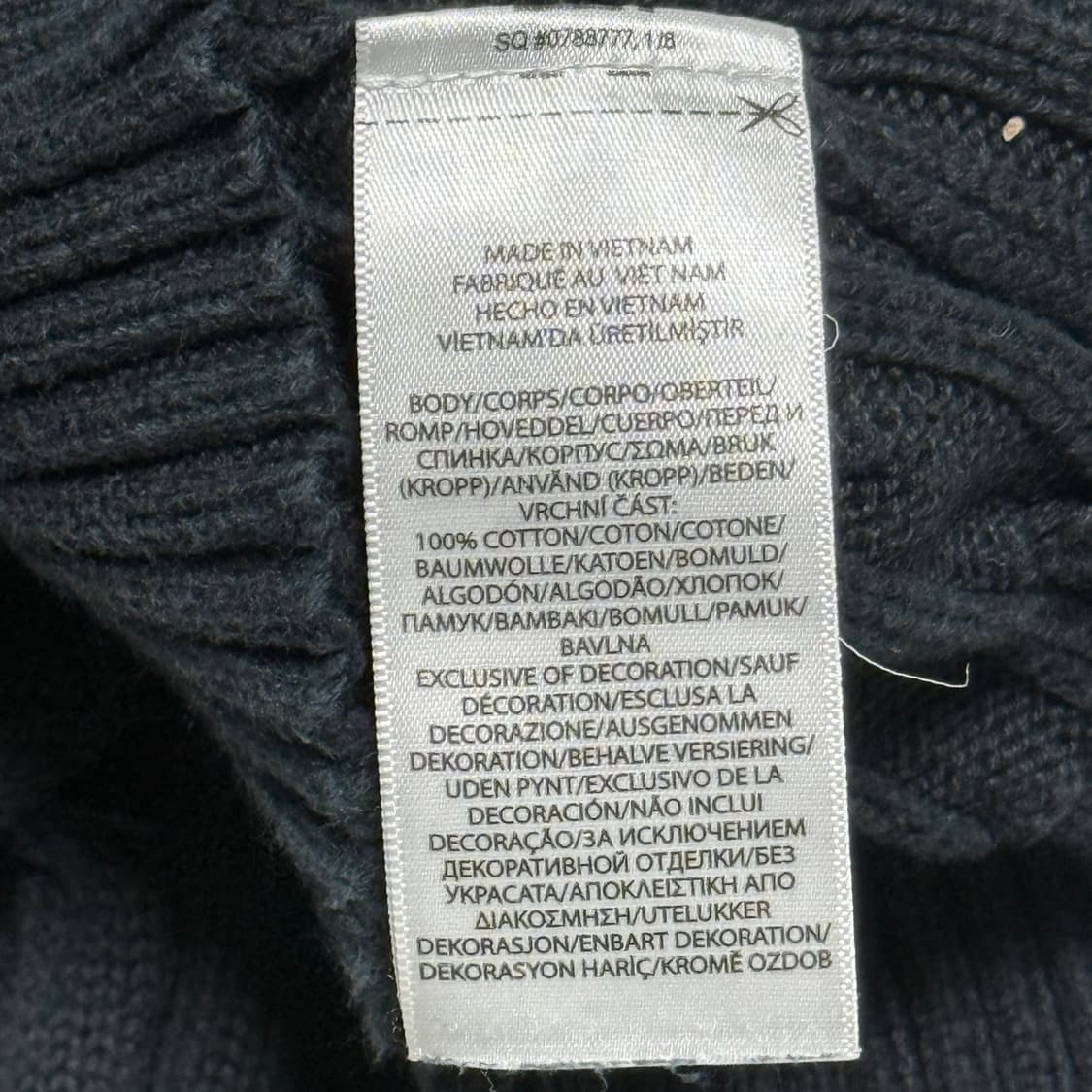 S 폴로랄프로렌 여성용 브이넥 블랙 케이블 니트 상품이미지5