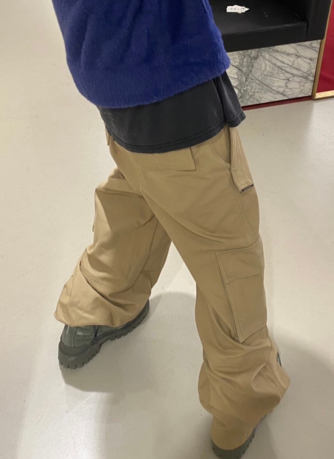 [44] 우영미 와이드 카고 팬츠 베이지 상품이미지3