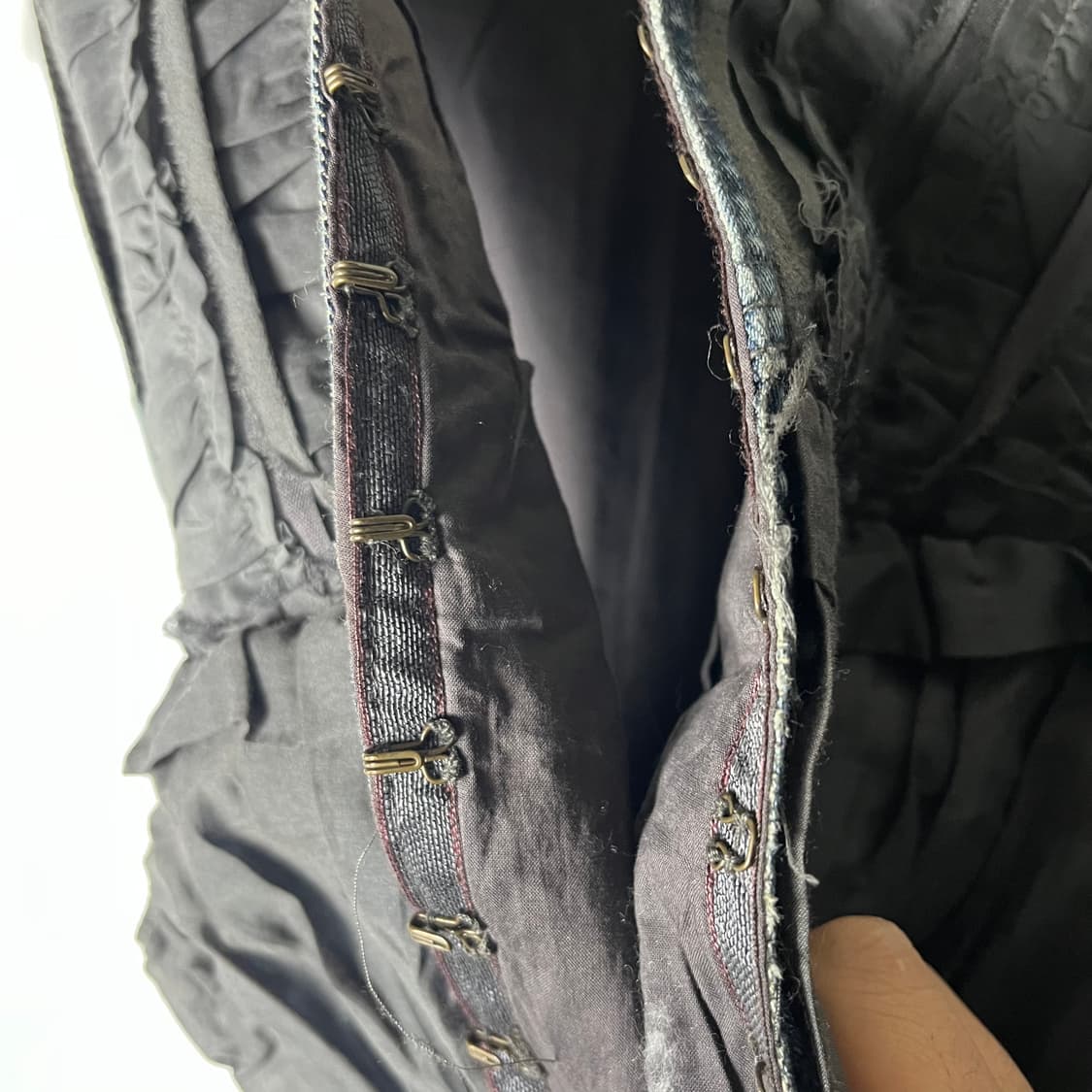 [JPN] 빈티지 오리엔탈 셔링 플리츠 데님베스트 상품이미지5