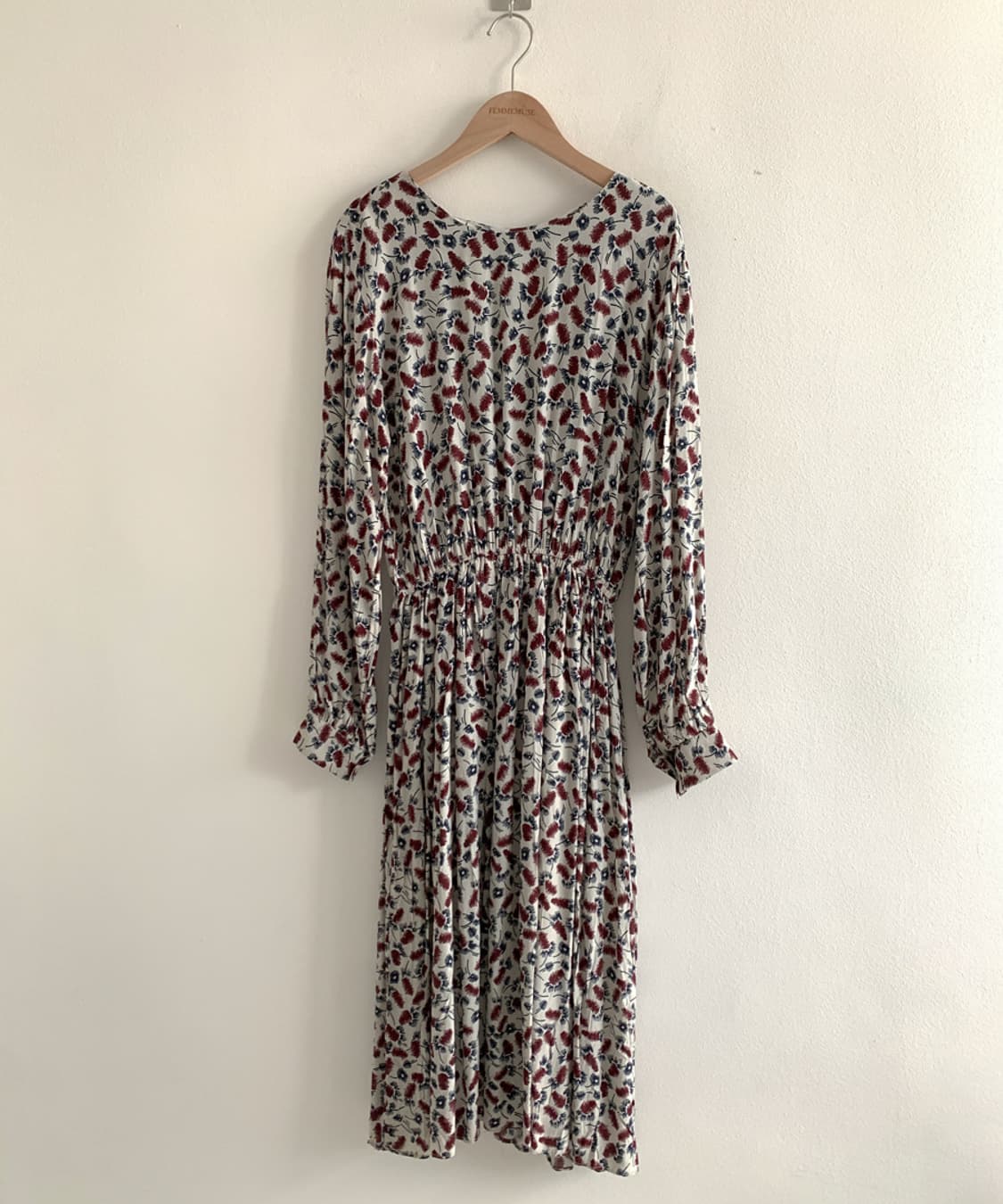 Back V Neck Flower Dress 상품이미지1