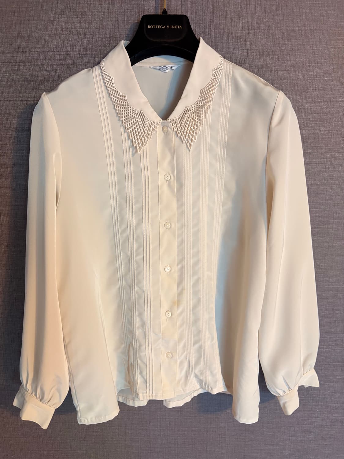 아이보리 레이스 카라 블라우스 Japan 상품이미지1