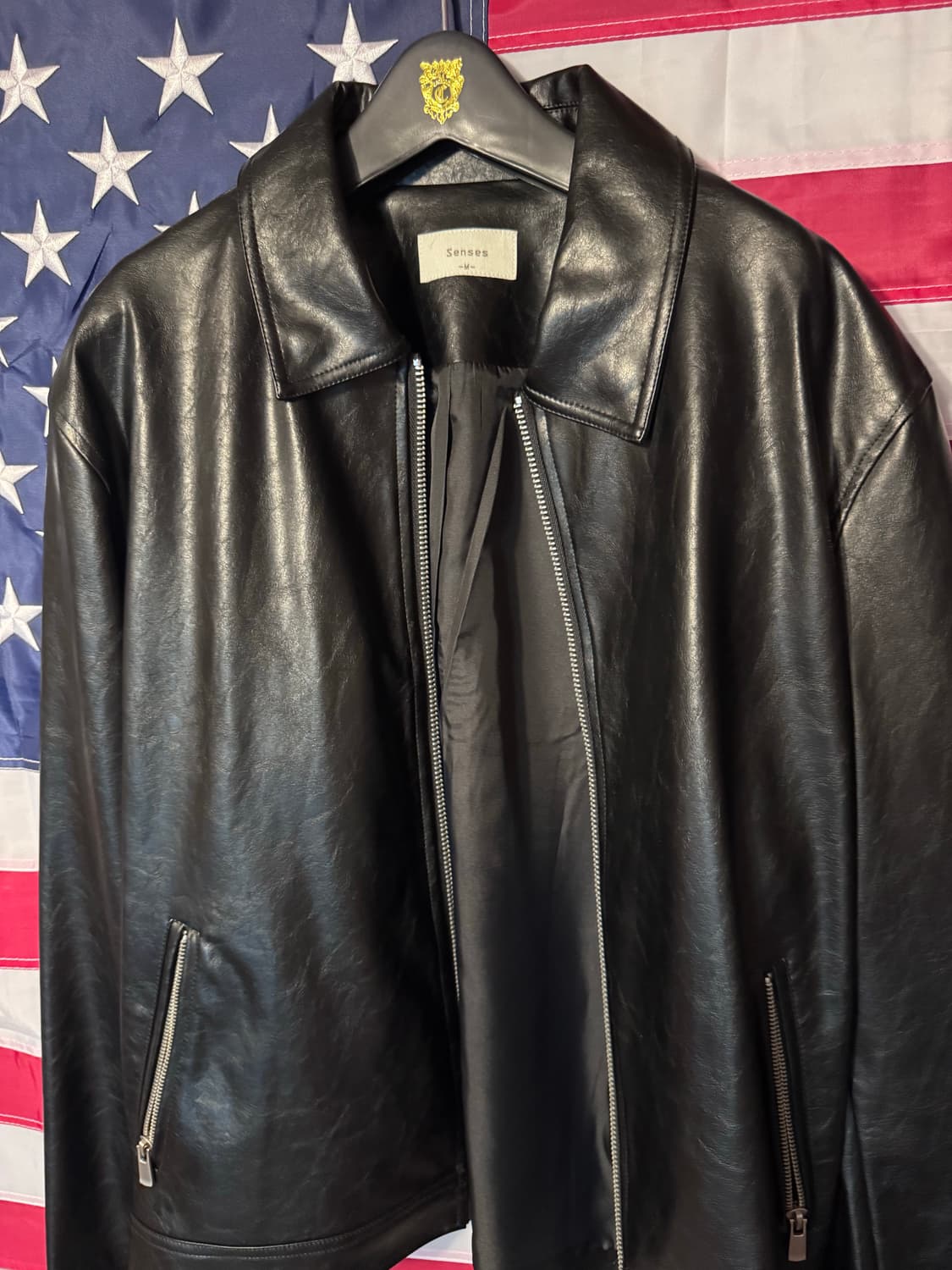 Vintage Rider Leather Jacket 상품이미지1