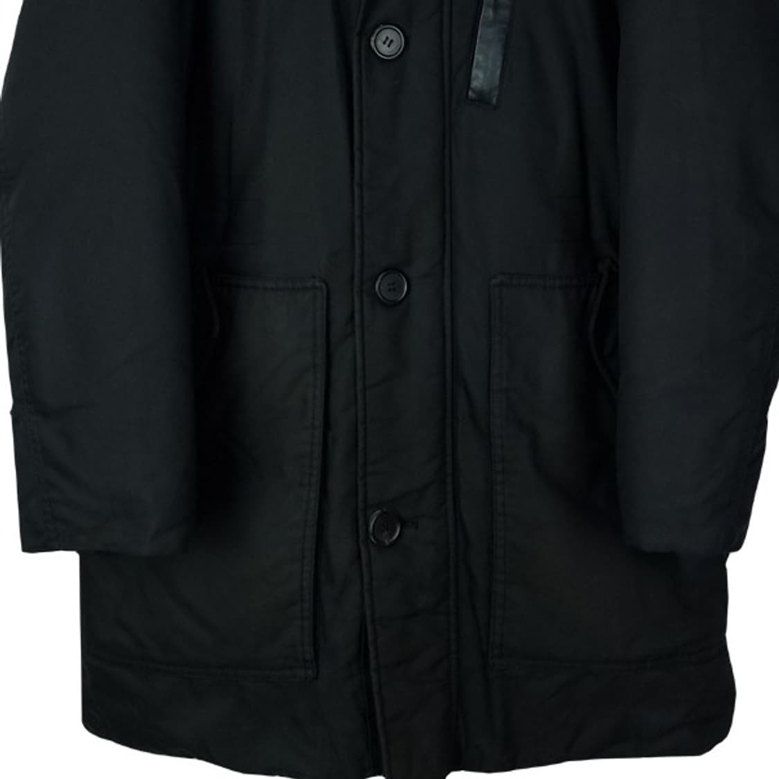 [커스텀멜로우] 폭스퍼 덕다운 야상 패딩 블랙 M17713 상품이미지5