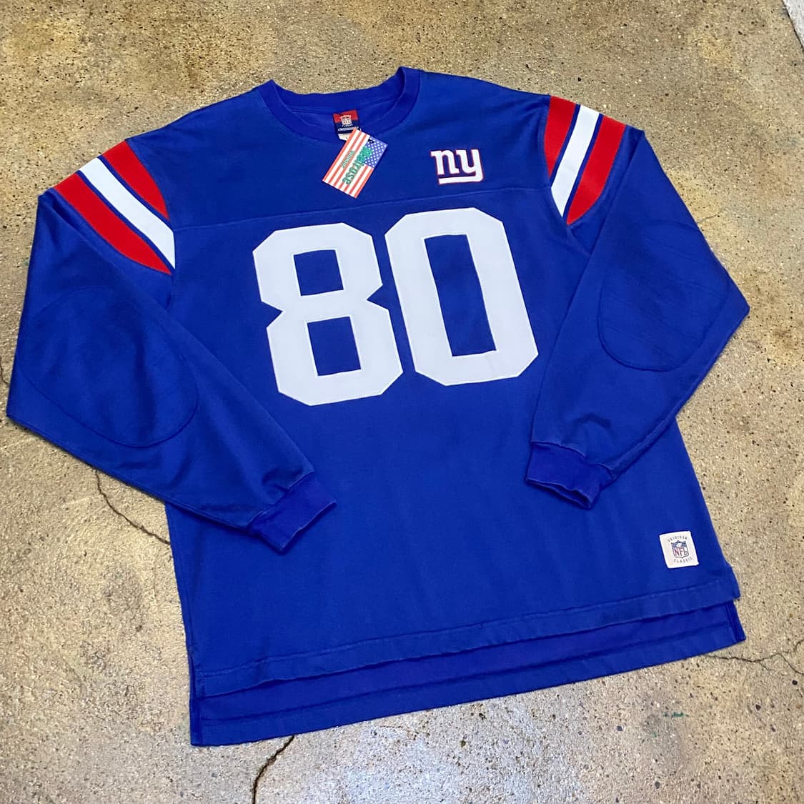 00s USA 빈티지 리복 NFL 클래식 뉴욕 자이언츠 긴팔 유니폼 상품이미지2