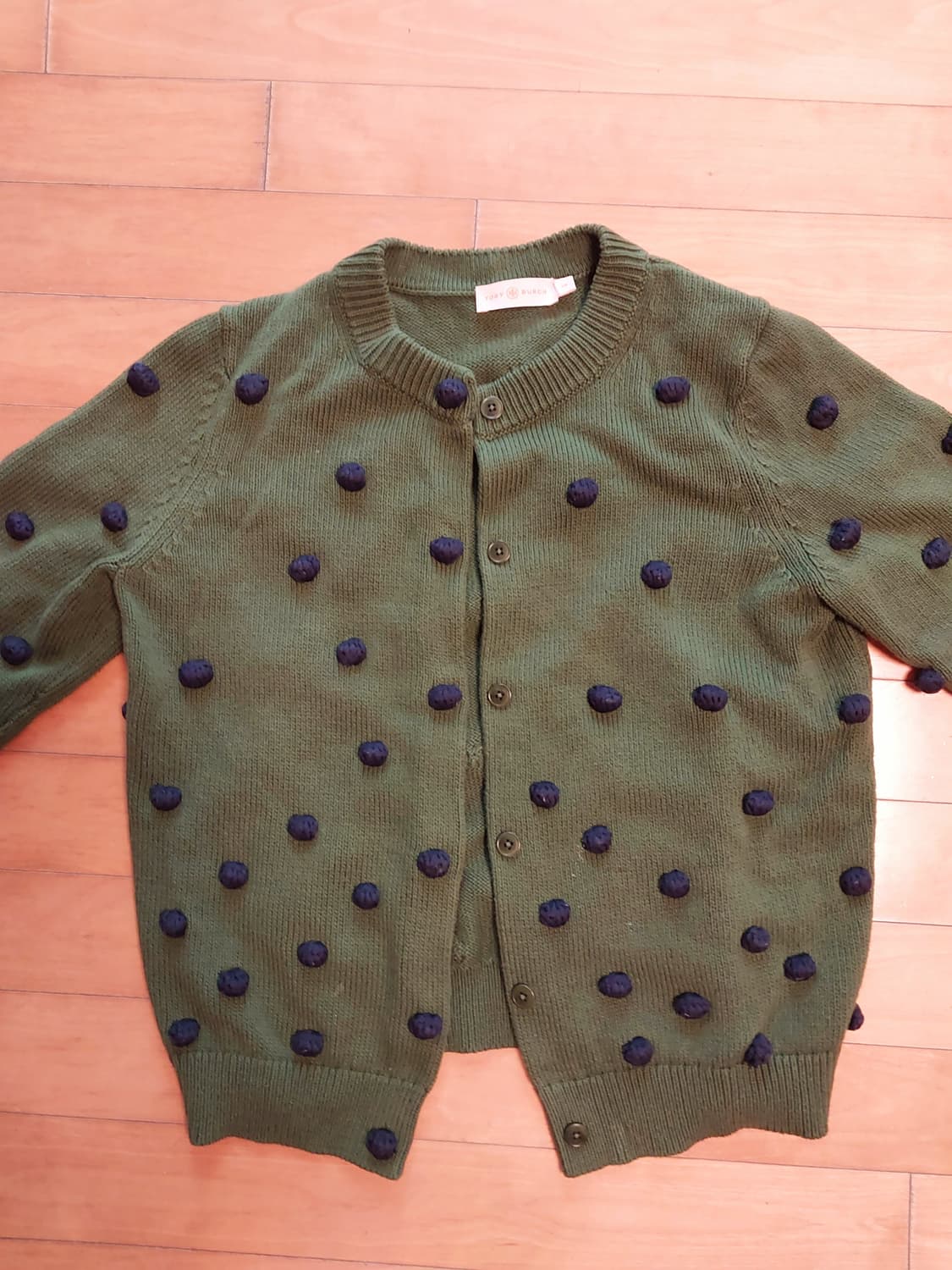 토리버치 폼폼 그린 가디건 S 상품이미지3