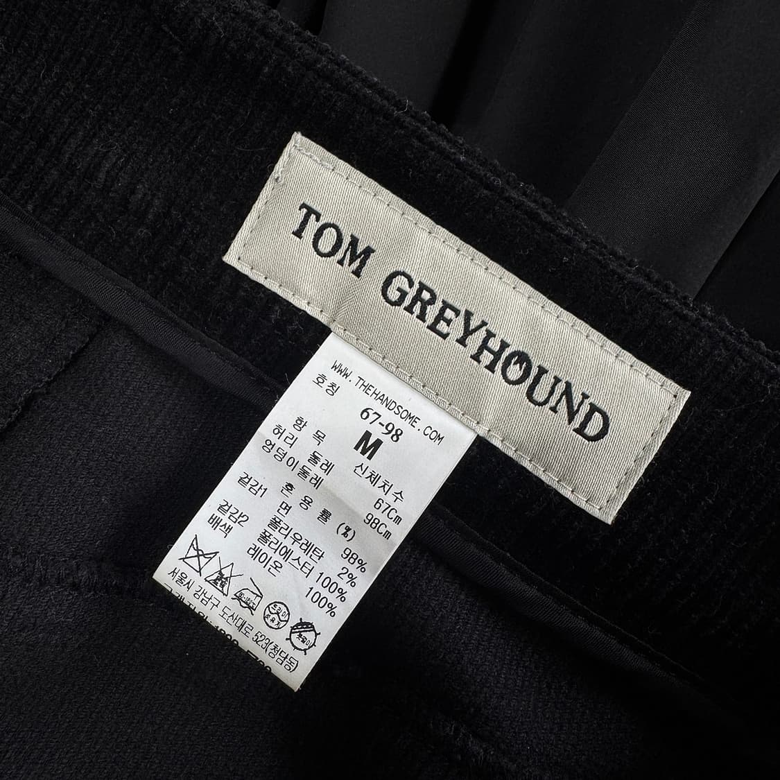 톰그레이하운드 코듀로이 믹스 셔링 스커트 상품이미지2