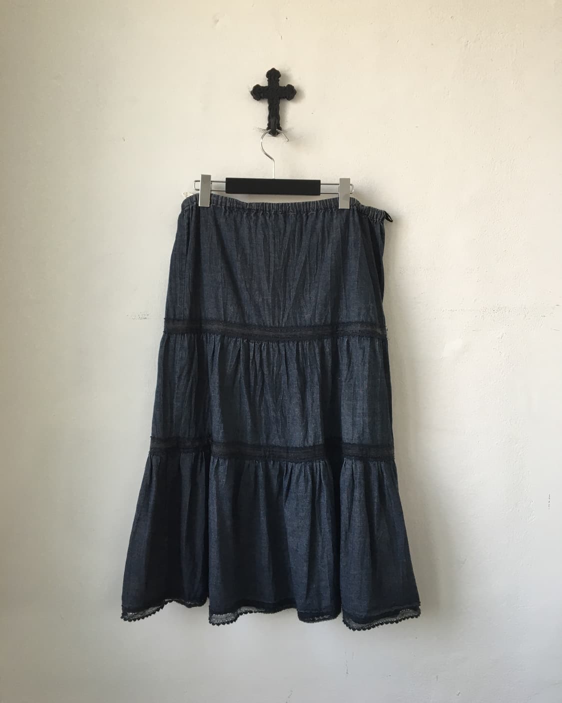 Layer denim skirt 상품이미지2