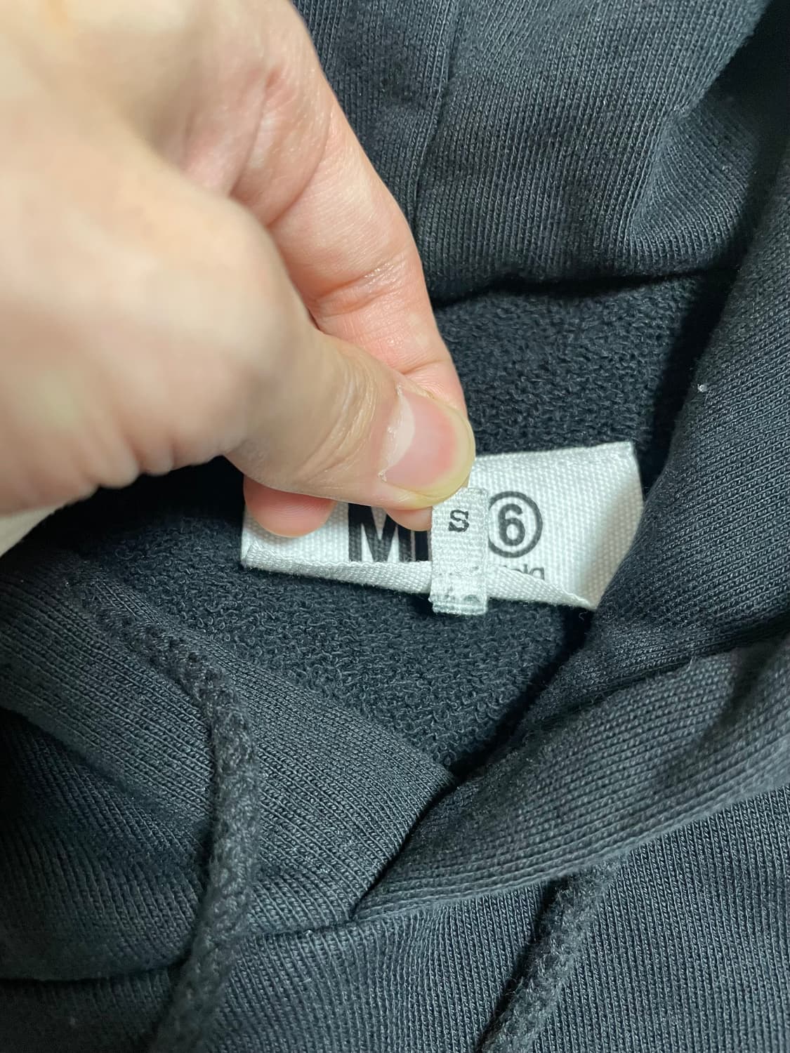 MM6 메종 마르지엘라 후드티 블랙 S 상품이미지2