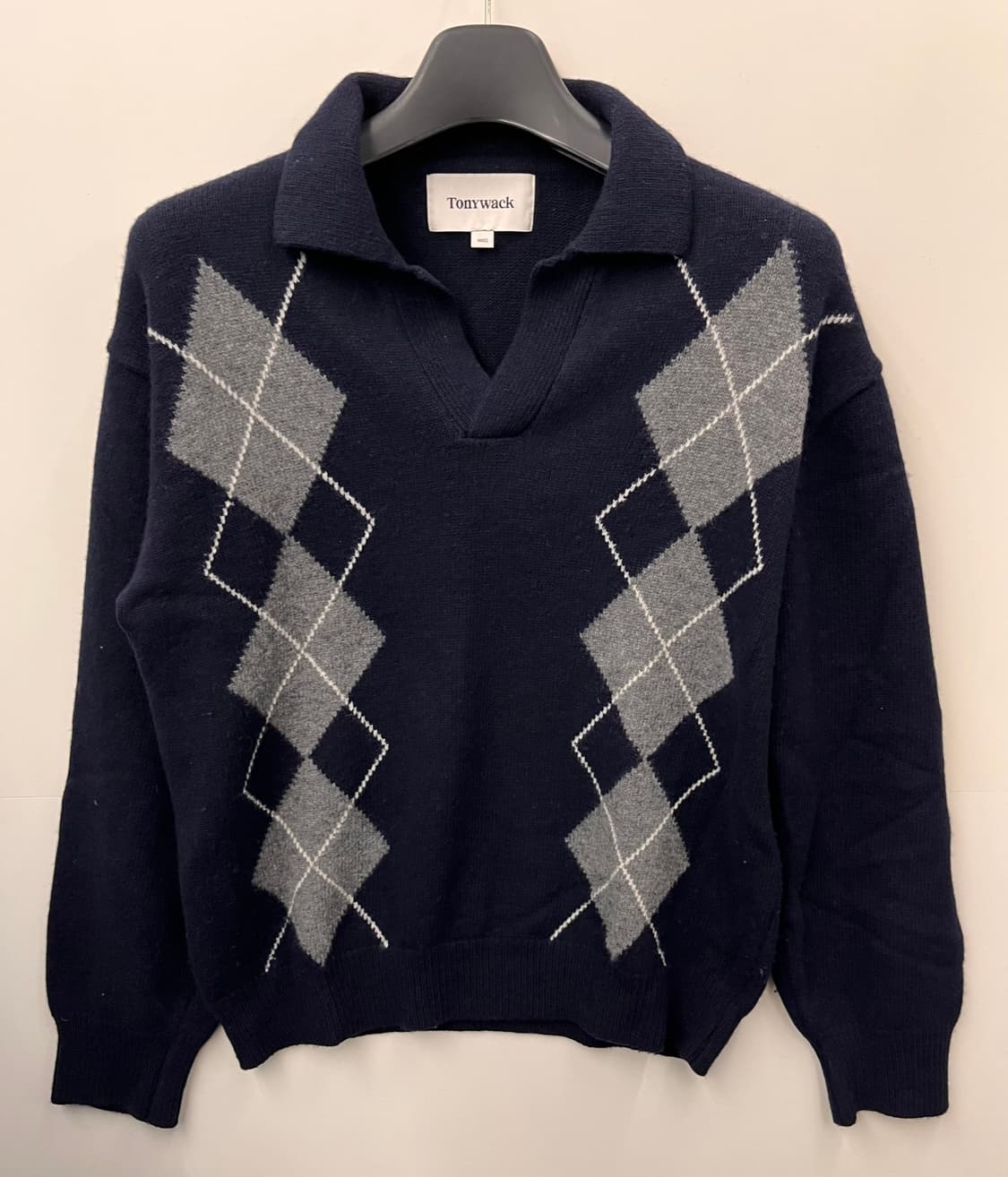 토니웩 Tonywack 아가일 니트 L 상품이미지1