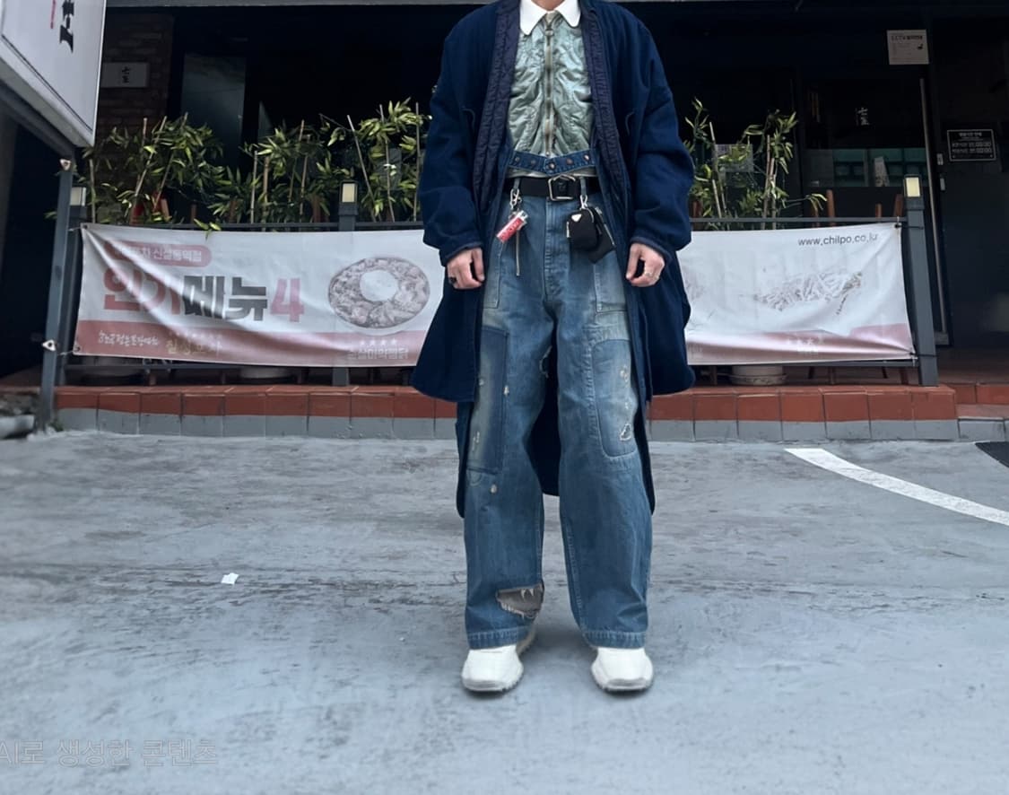 캐피탈 8ozIDG IDG데님 슬러피 셔츠 코트 상품이미지1