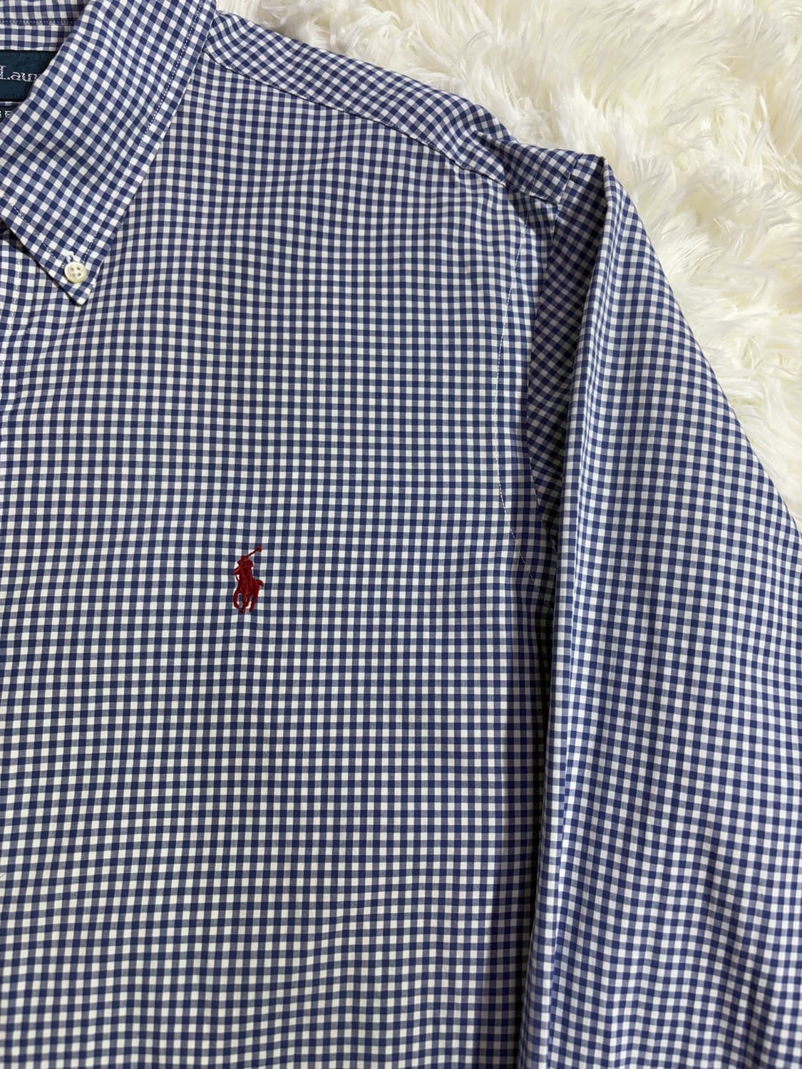 폴로 랄프로렌 포니 오버핏 체크셔츠  상품이미지5