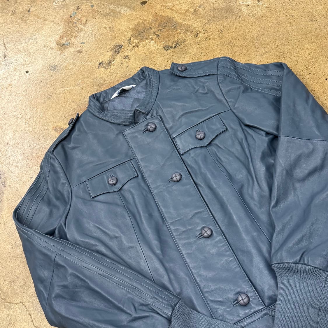 아디다스 차콜 그레이 털카라 자켓 90 상품이미지1