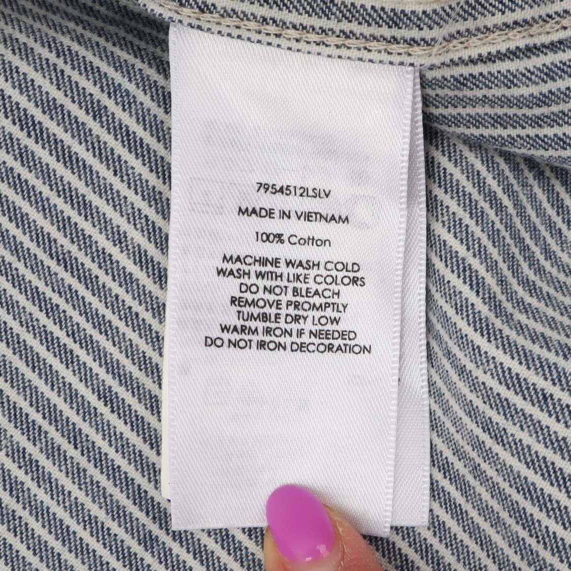 데님앤서플라이 스트라이프 포켓 셔츠 상품이미지9