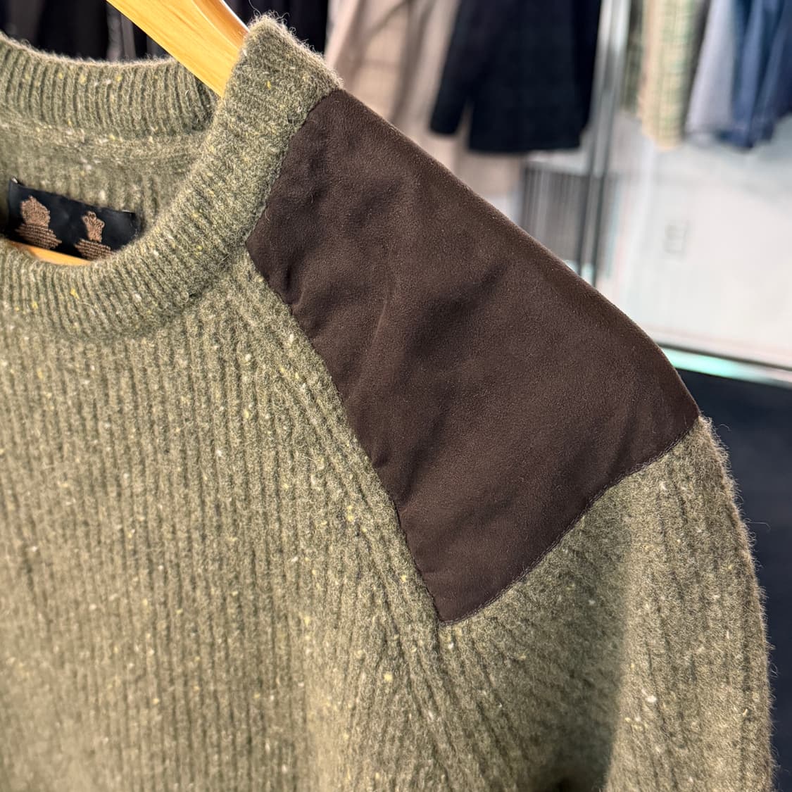 [M] 바버 울 Raisthorpe 니트 스웨터 상품이미지3