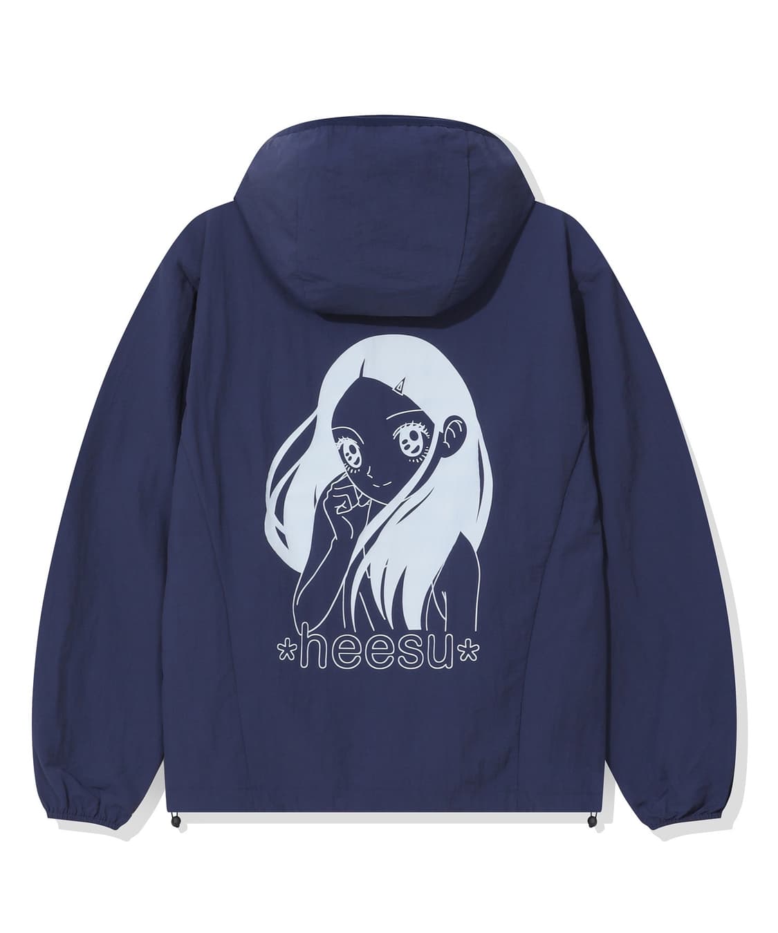 원더비지터 HEESU Hooded Windbreaker [Navy] 상품이미지1