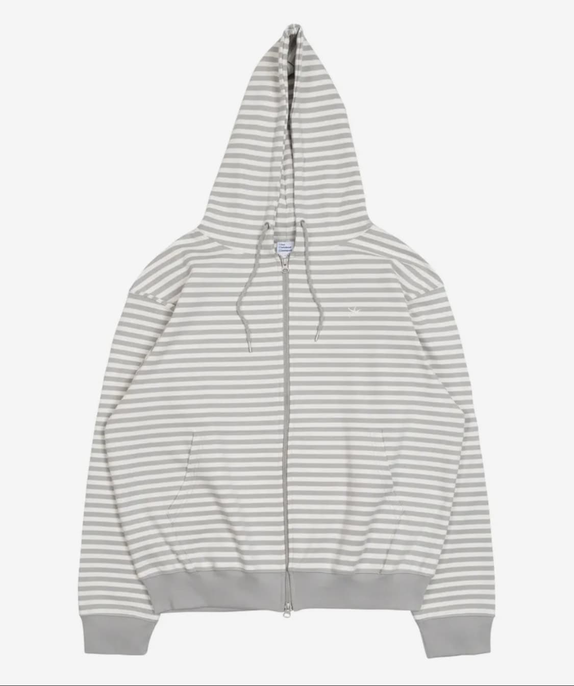 더콜디스트모먼트 TCM stripe hooded zip-up (grey/ 상품이미지1