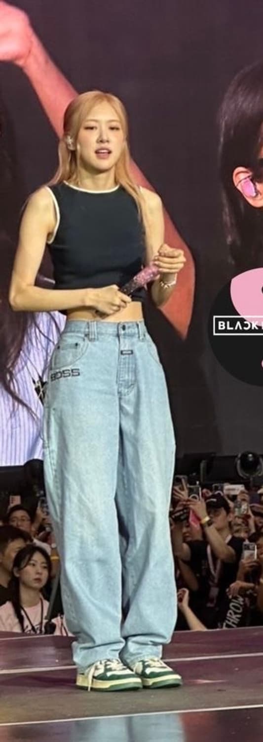 빈티지 BOSS 배기핏 다크 네이비진 상품이미지7