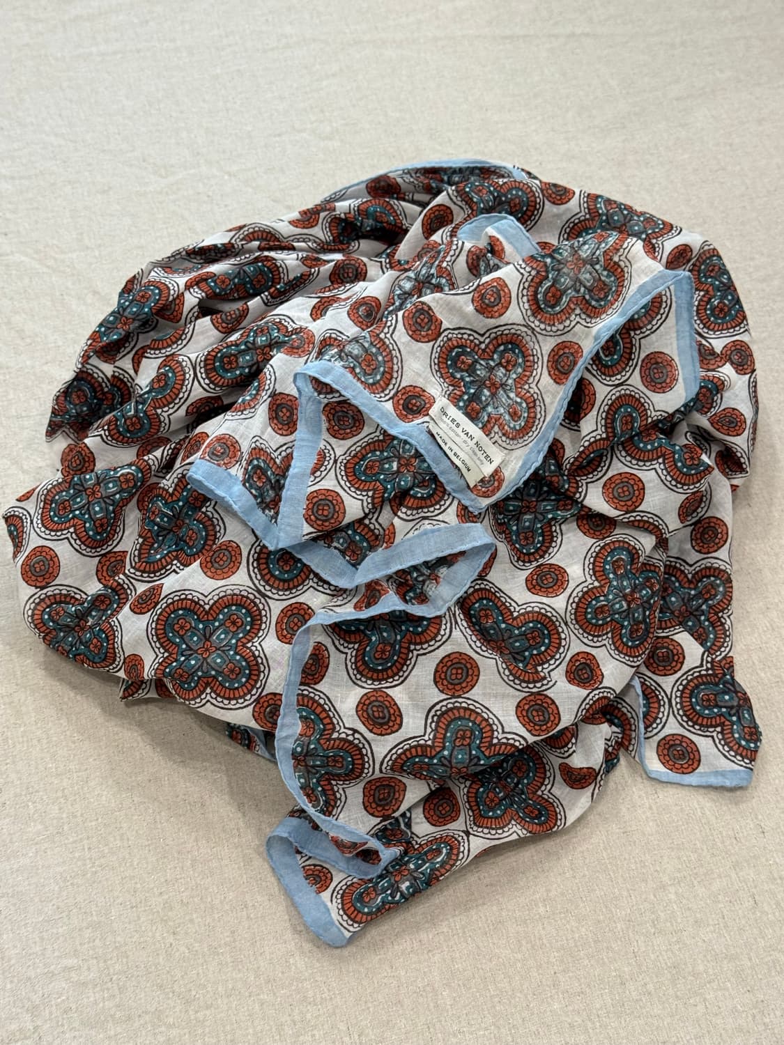 드리스반노튼 에스닉 코튼 대형 머플러 상품이미지5