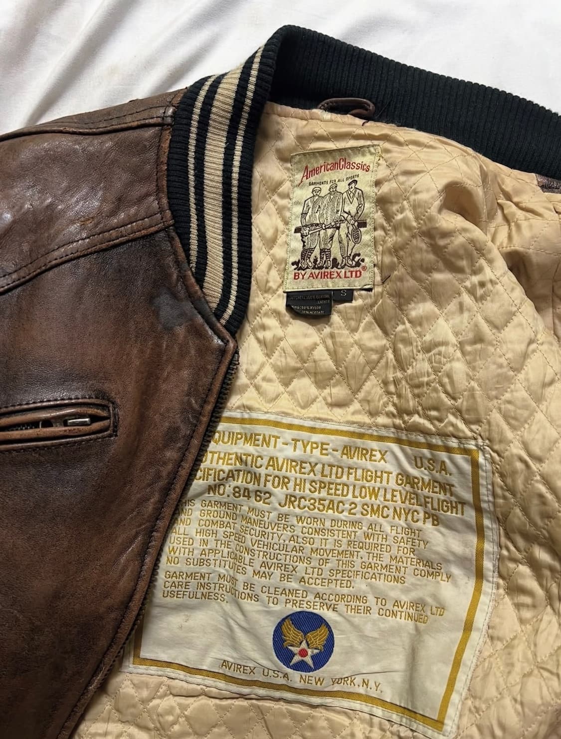 아비렉스 아이콘 가죽자켓 상품이미지5