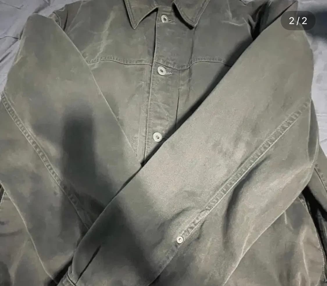 [3]폴리테루 유즈드 트러커자켓 그린차콜 2024FW 상품이미지2