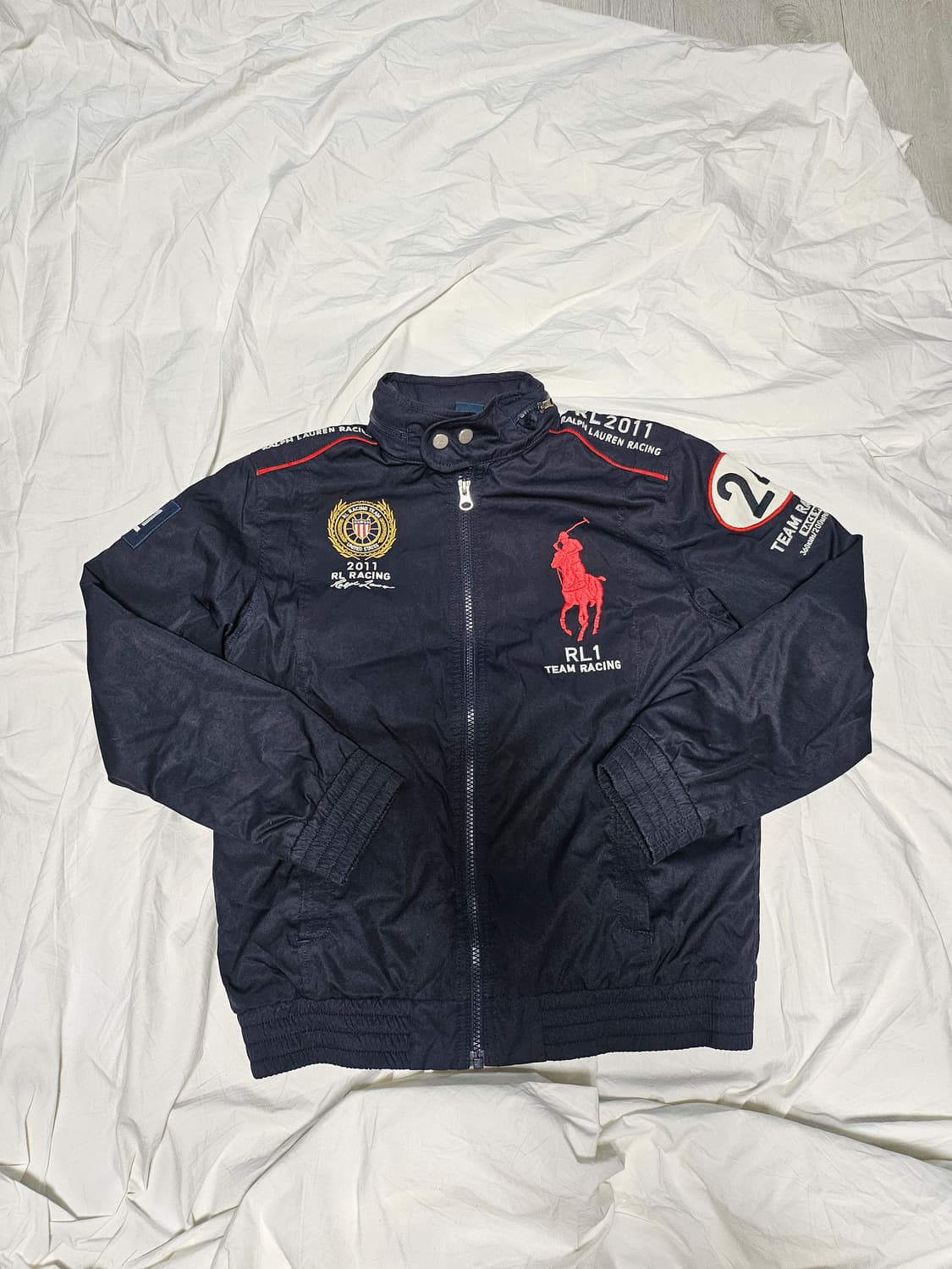 폴로 랄프로렌 빅포니 성조기 레이싱 자켓 보이즈 M 상품이미지1