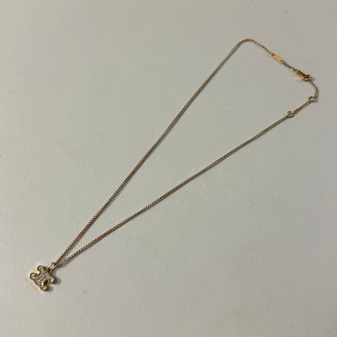 [OS/당일출고]셀린느 트리옹프 라인스톤 목걸이 상품이미지3