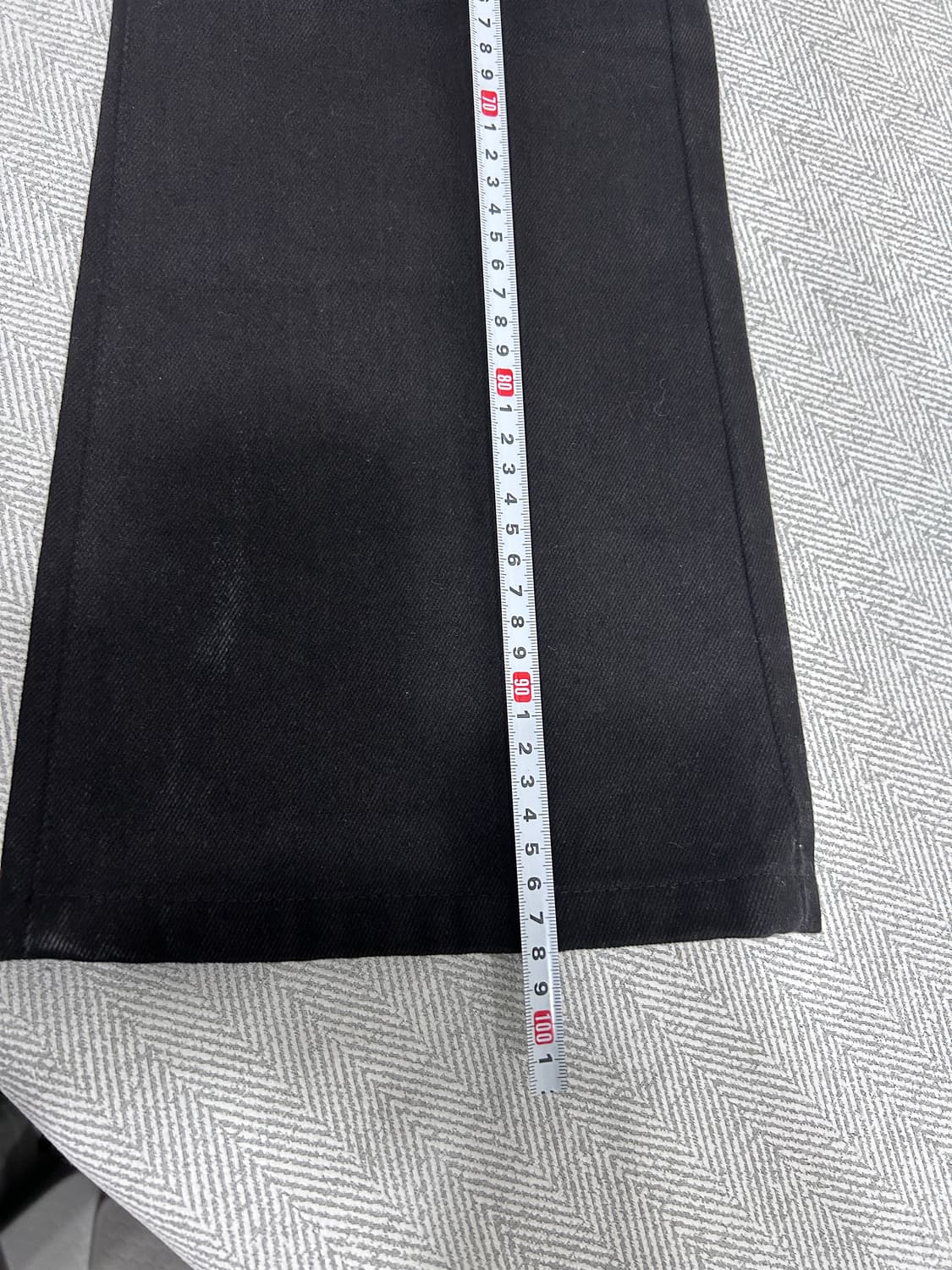 [S] 노티아 NOTIA 부츠컷 블랙 데님팬츠 청바지 여성 S사이즈 상품이미지6