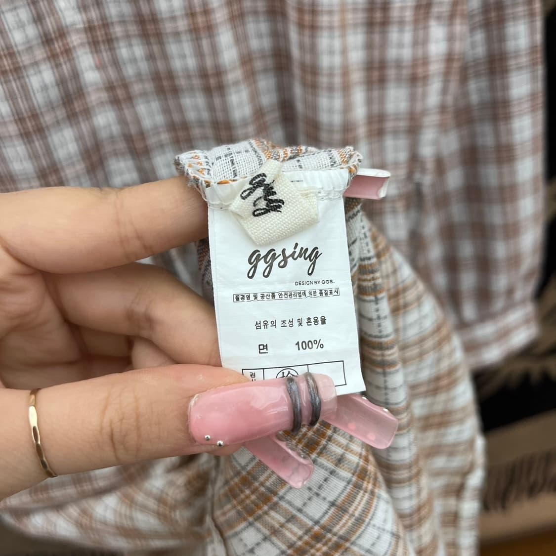 빈티지 캐주얼 모리 셔링 아방핏 긴팔 코지 체크 롱원피스 K0350 상품이미지5