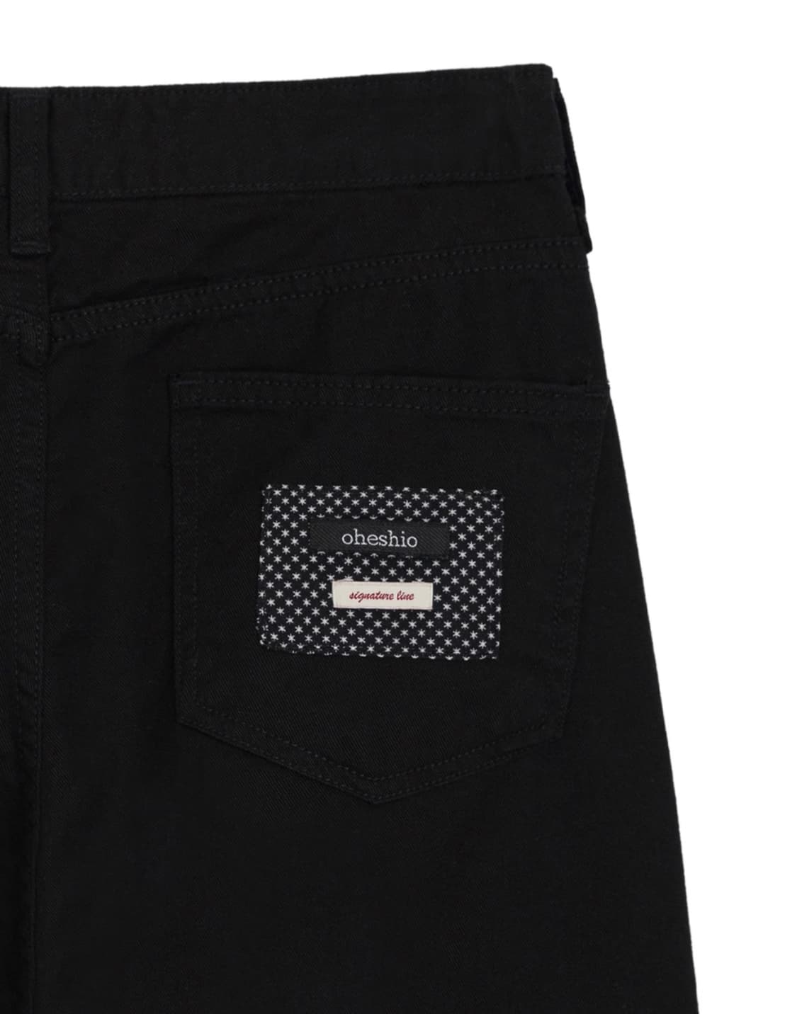 오헤시오 와이드 스타 코튼 팬츠 블랙 size 1 상품이미지2