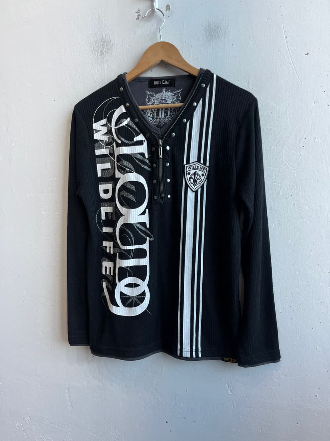 Wild life JPN 펑크 레이어드 골지 롱슬리브 상품이미지1