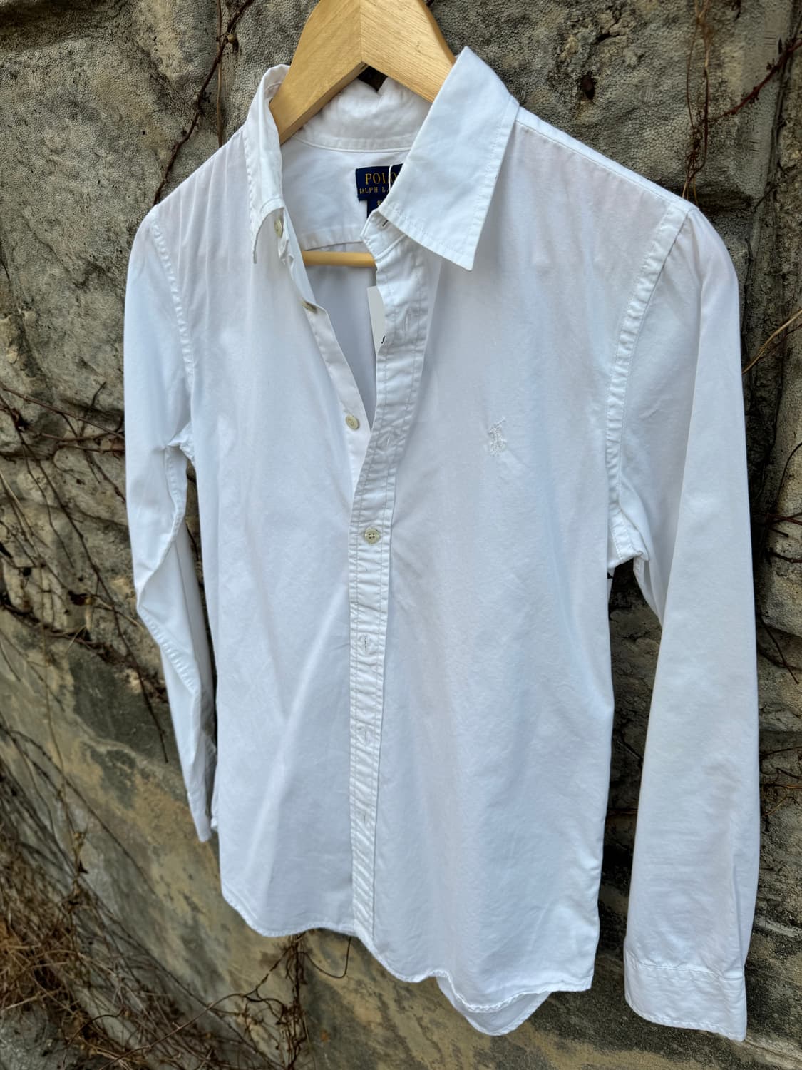 폴로 랄프로렌 빈티지 화이트 코튼 셔츠 유니폼 여성 우먼 상품이미지3