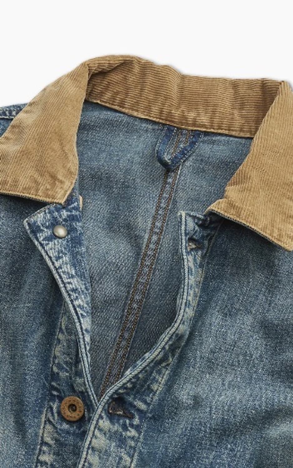 RRL 더블알엘 23FW 리페어드 캠튼 데님 워크 자켓 L사이즈 신품급 상품이미지2