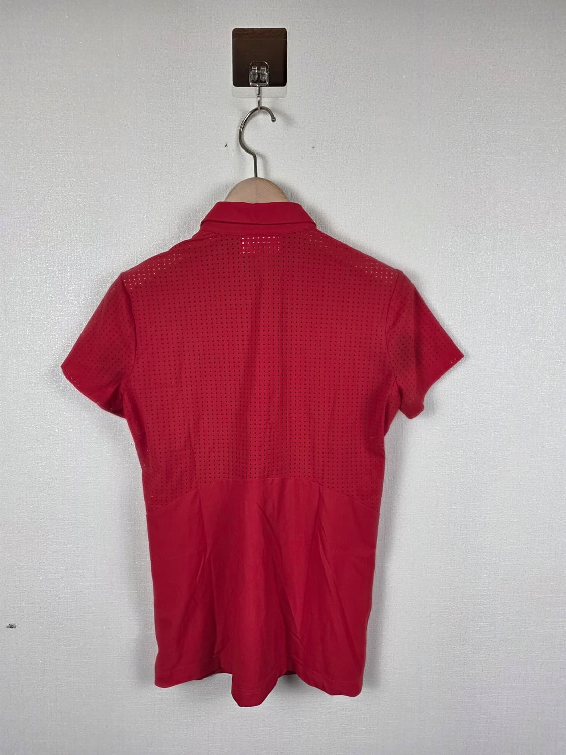 WACC 왁골프 여성 신품급 유로펀칭 반팔티셔츠 레드 1호 (S) 상품이미지3