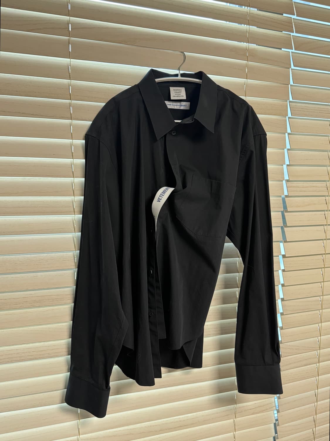 베트멍 꼼데가르송 17ss 벤딩 셔츠 상품이미지5