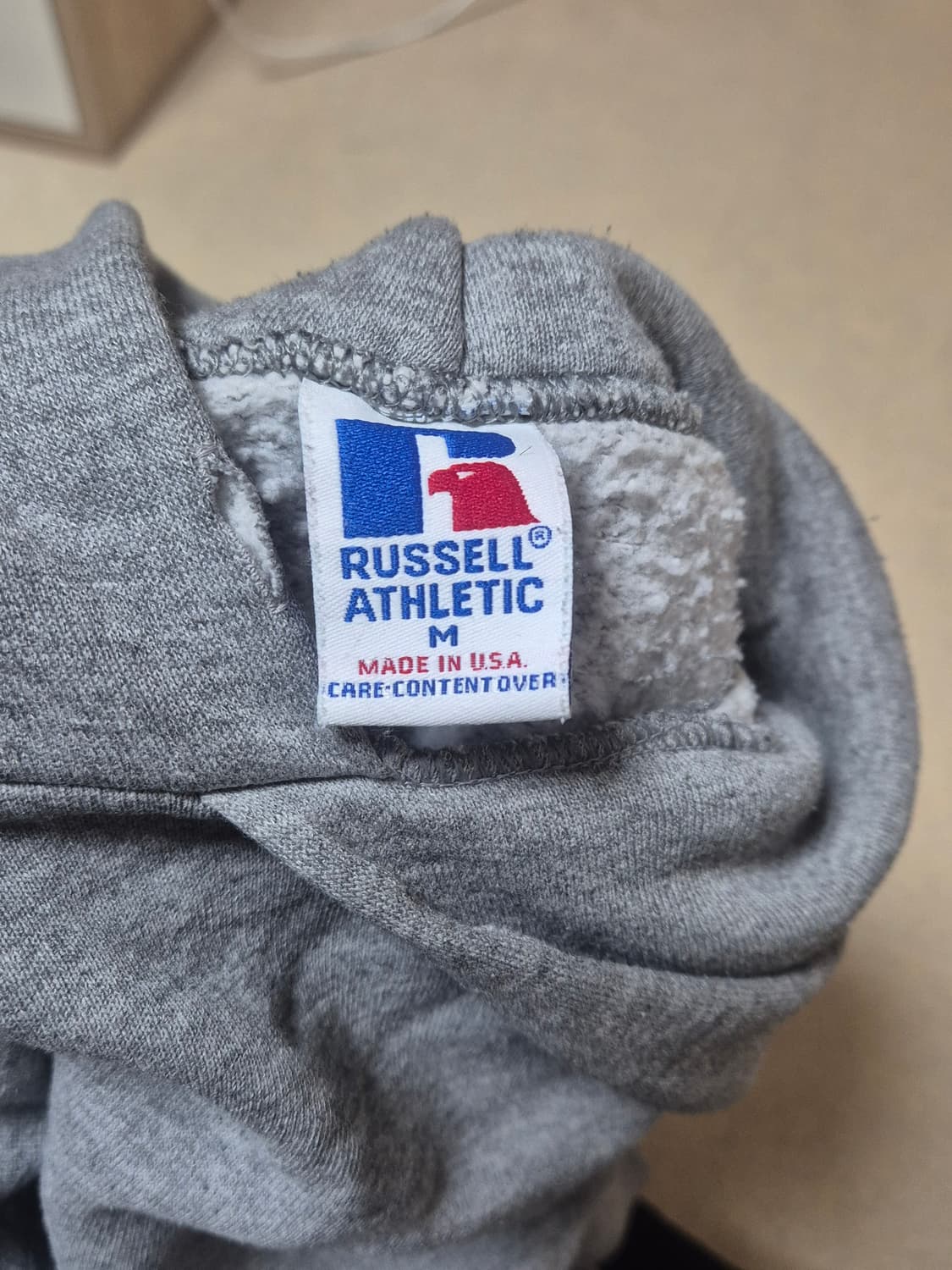 러셀 90s 그레이 후드 made in usa 상품이미지3