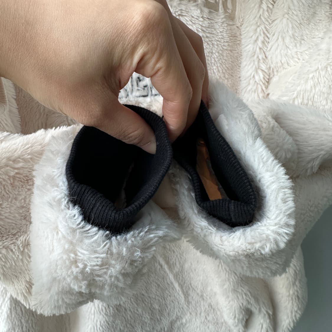 NBA LA레이커스 보아 플리스 롱 후드 집업 아이보리 XS 상품이미지9