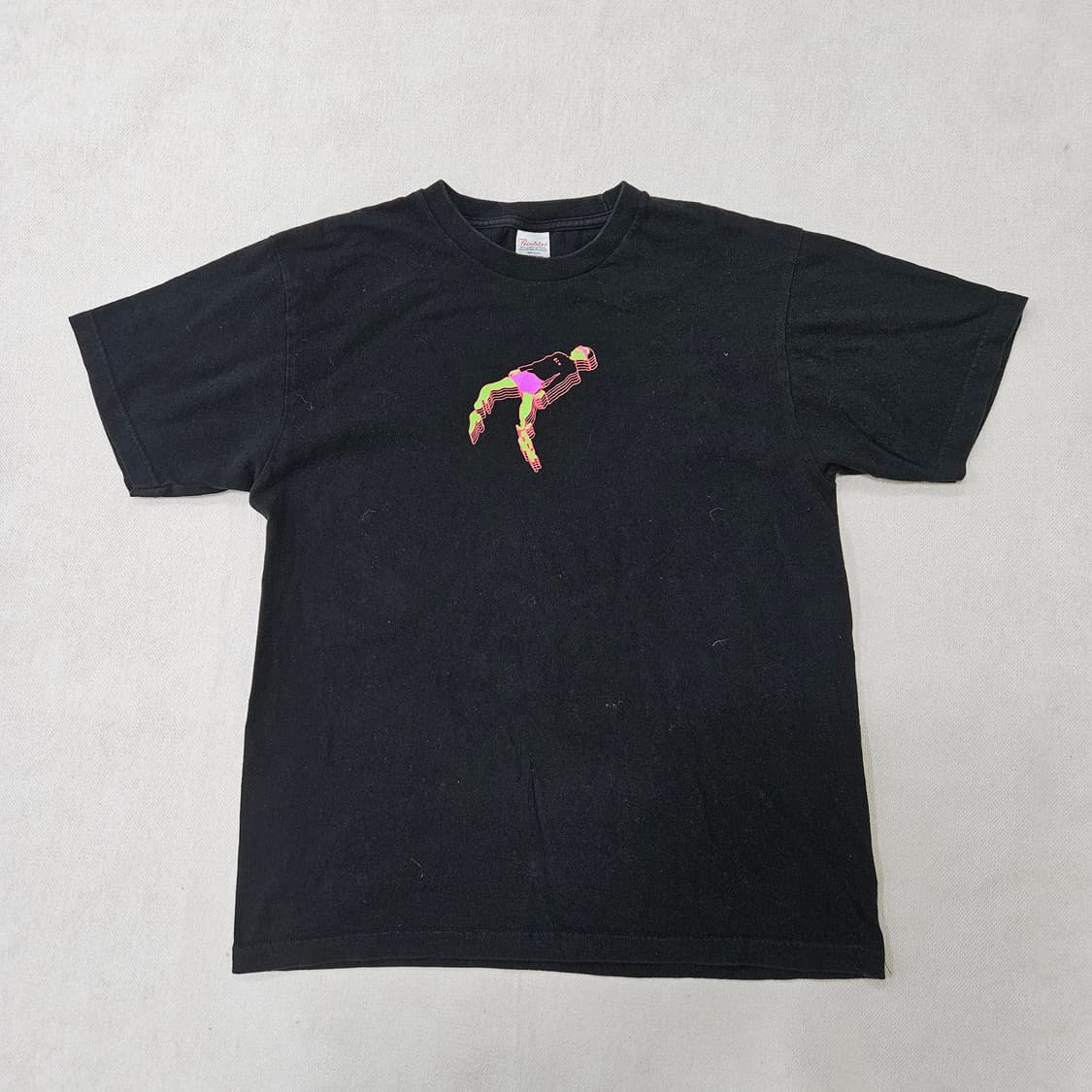 L 프린트스타 블랙 빈티지 반팔티 0313Y 상품이미지1