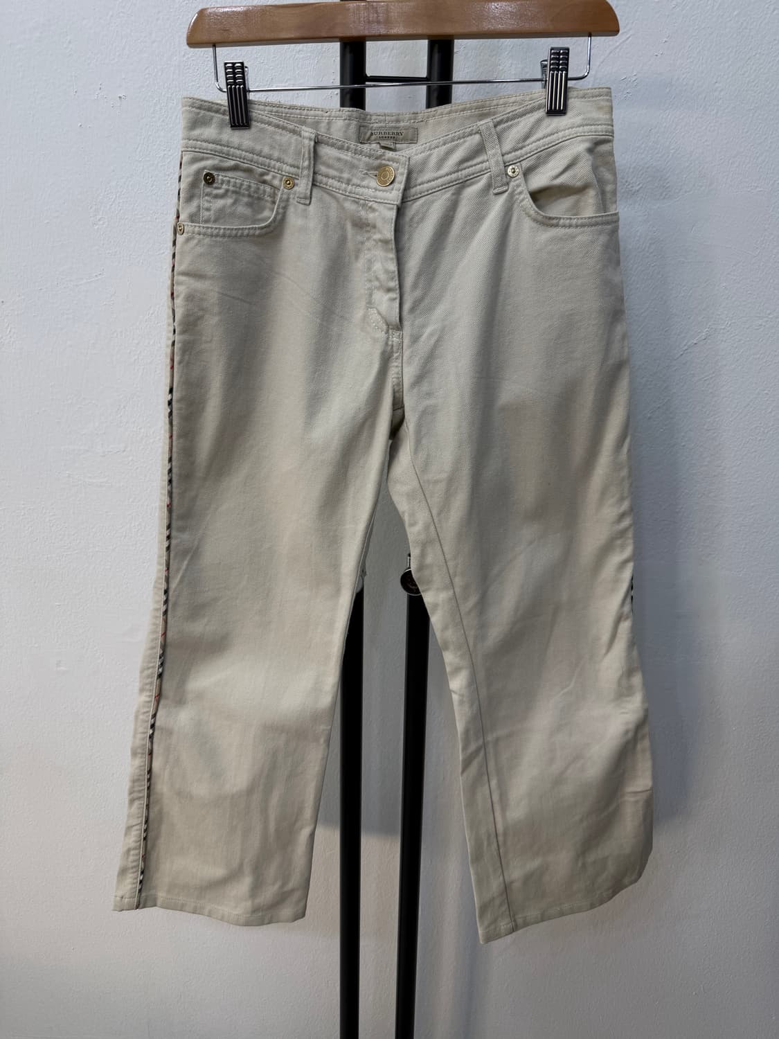 정품) 버버리 여성 코튼 팬츠 28인치 상품이미지1