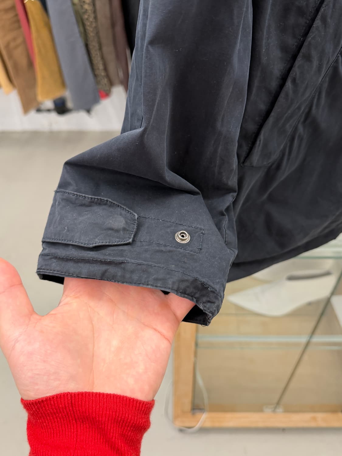 dyed cotton zip-up jacket  상품이미지4