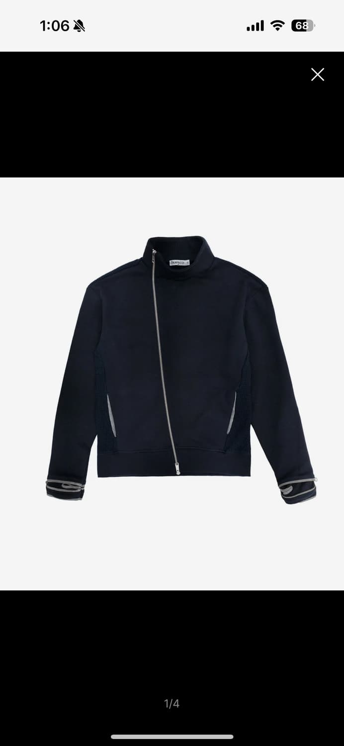 휴이 Side-Zip Neck Track Top Navy 상품이미지1