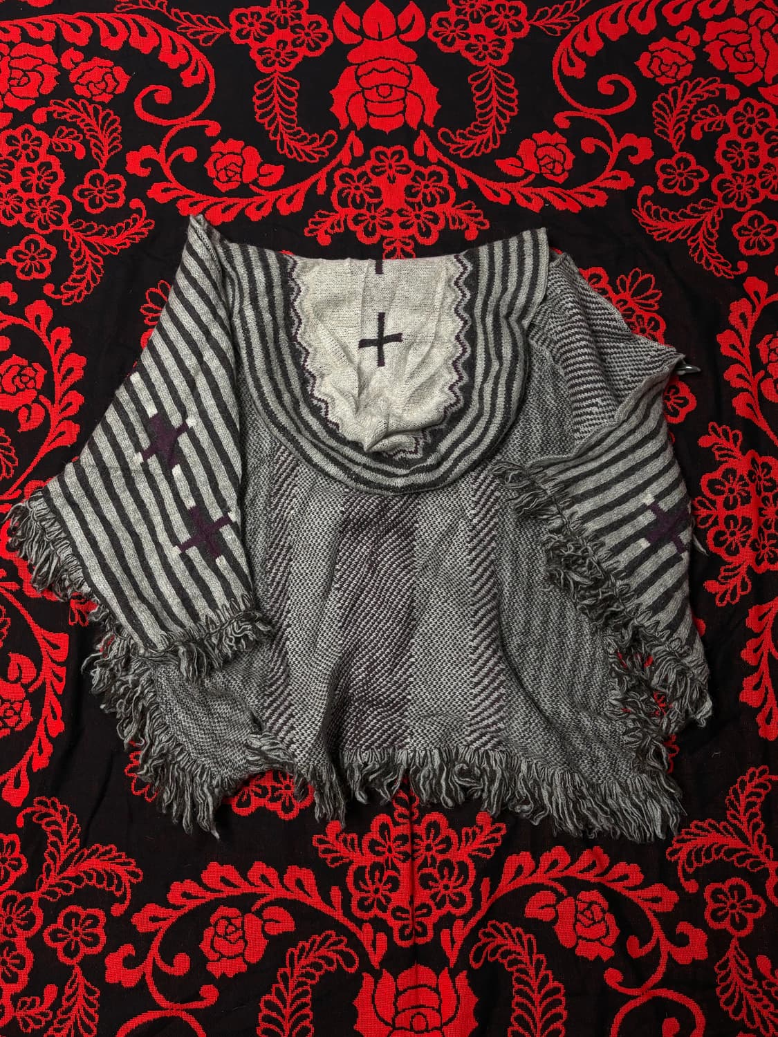 uk vtg ..Gothic.. "Cross" cape 상품이미지1