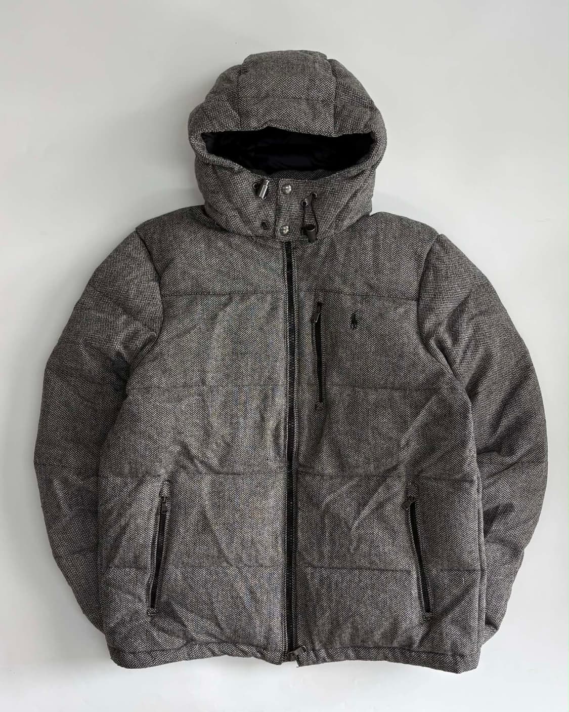 [L] 폴로 랄프로렌 헤링본 다운 후드 패딩 상품이미지1